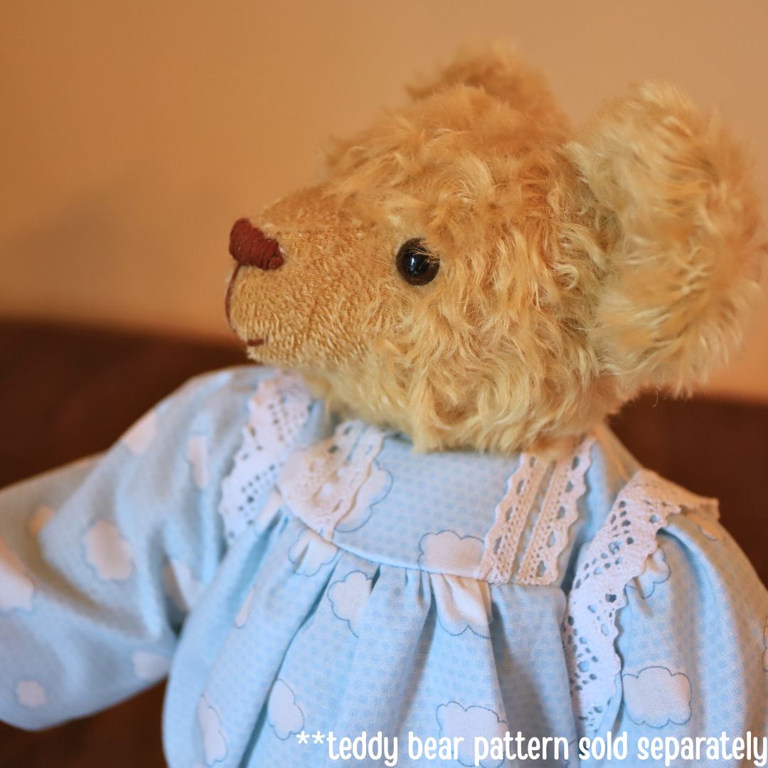 Rosethorne Nightgown for Teddies PDF Sewing Pattern