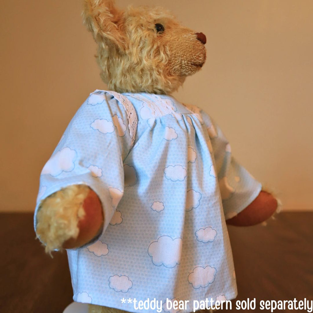 Rosethorne Nightgown for Teddies PDF Sewing Pattern