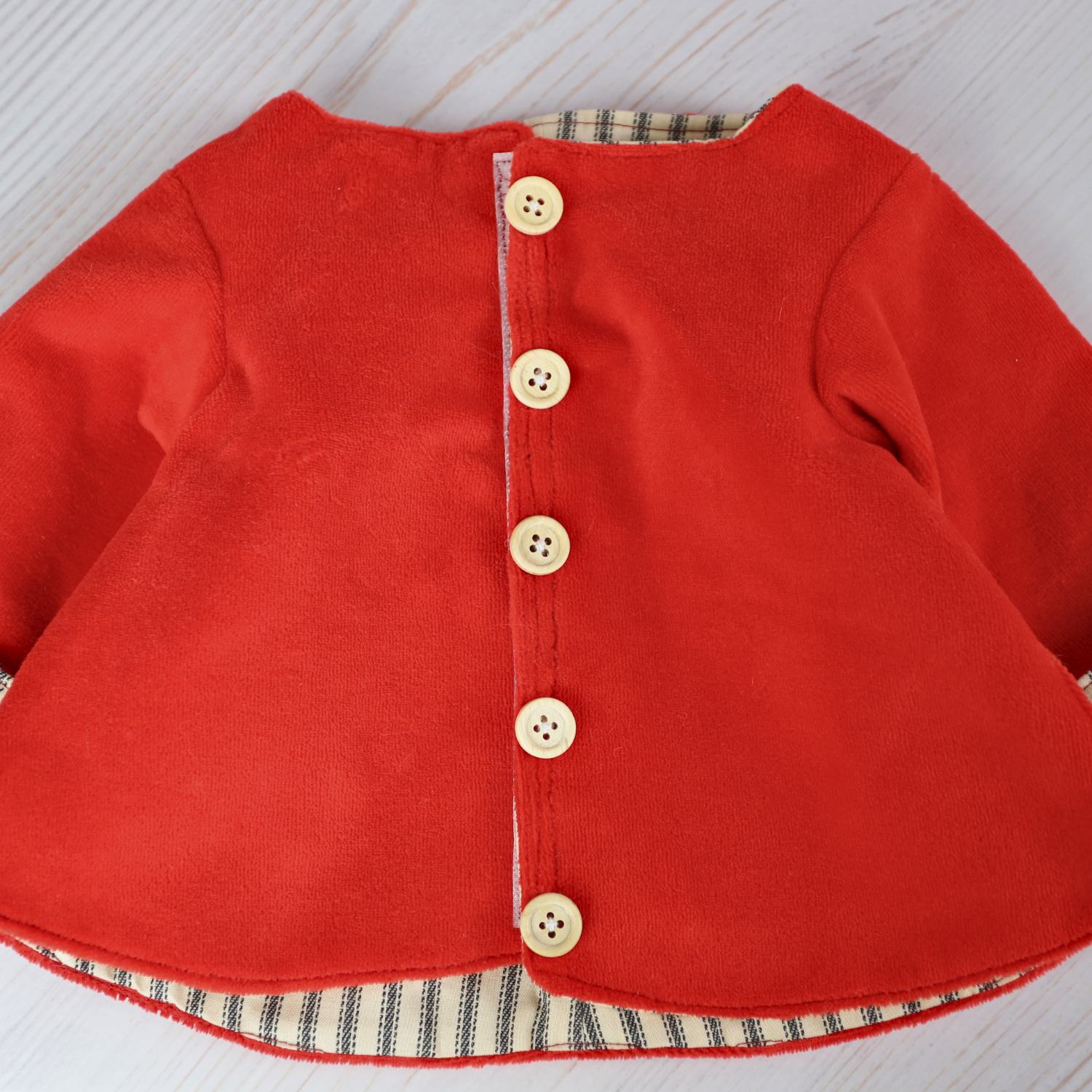 Ashbourne Coat for Teddies PDF Sewing Pattern